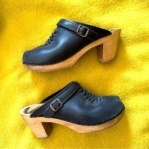 No. 6 open toe clogs size 41